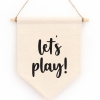Let's Play Hanging Wall Banner